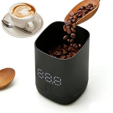 Imagem de Copo dosador digital para café expresso com balança de LED - Medidor de grãos de café de alta precisão, acessório de fabricação de cerveja resistente a baristas e presente perfeito para amantes de