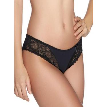 Imagem de Calcinha Cavada Valisere 41009 Renda e Microfibra T. P/XG, P, 71, Pret