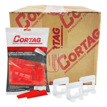 Imagem de 2X Kit 500 Niveladores Piso E Porcelanato + 50 Cunhas - Cort