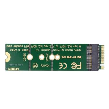 Imagem de CY Adaptador NGFF Key-E WiFi Riser Card sem fio para M.2 NGFF Key-M NVME adaptador SSD compatível com placa de rede Wifi6 WIFI7