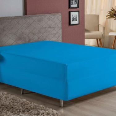 Imagem de Lençol Com Elástico Queen Nobre 1 Peça Luva de Box 55cm de Altura Malh