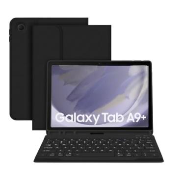 Imagem de Capa Teclado Bluetooth Slim Candy com Mouse para Samsung Galaxy Tab A9 Plus 11” SM-X210N / SM-X216B com Suporte para Caneta e Múltiplos Ângulos de Ajuste