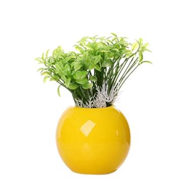 Imagem de Plantas falsas plantas artificiais em vasos vasos falsos plantas falsas mini plantas falsas em vasos de cerâmica planta para mesa casa sala de estar banheiro decoração plantas artificiais para