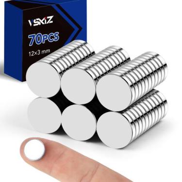 Imagem de Ímãs de geladeira VSKIZ 70P Ímã de neodímio redondo pequeno