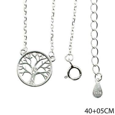 Imagem de Colar Arvore Da Vida Caule Cravejada Prata 925