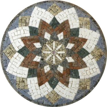 Imagem de Mandala Indiana Piso Mosaico árabe