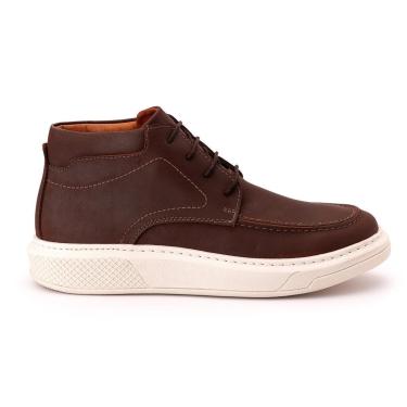 Imagem de Sapatênis Confort Masculina Em Couro Ligítimo Rústico-Masculino