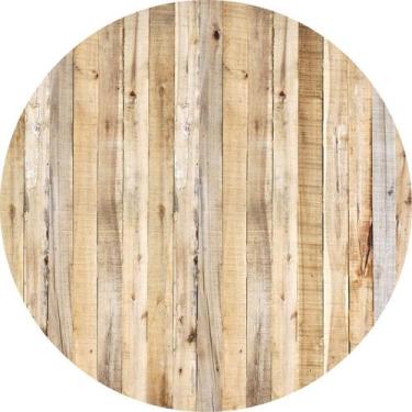 Imagem de Painel de Lona Redondo Textura de Madeira 012 - Fabrika de Festa, 100x