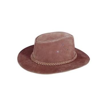 Imagem de Chapeu couro camurca claro medio - AMERICANA