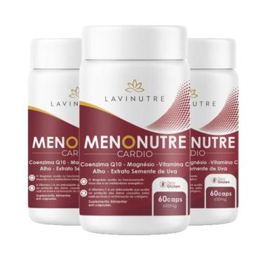 Imagem de Menonutre Cardio Coenzima Q10+Magnésio Bisglicinato-3 un - Lavinutre