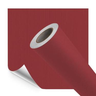 Imagem de Papel de Parede Adesivo Vinilico Premium Touch Textura Linhas Vermelho