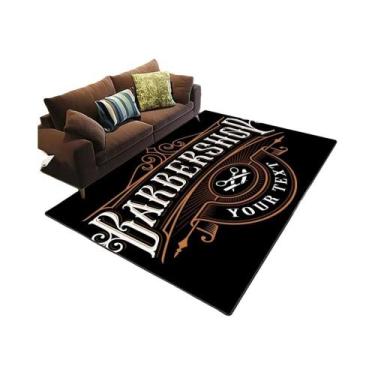 Imagem de Tapete Antiderrapante Grande Para Barbearia, Decoração De Sala De Esta