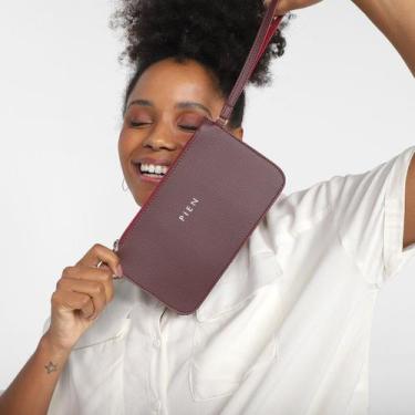 Imagem de Bolsa Pien Clutch Retengular Pequena Feminina, Roxo, Único
