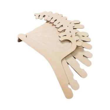 Imagem de Cabideiro De Madeira Para Bebê Com 10 Peças - Decoração Criativa Para 