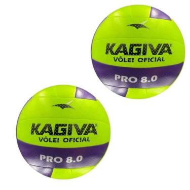 Imagem de Kit 2 Bolas Vôlei Kagiva Pro 8.0 macia