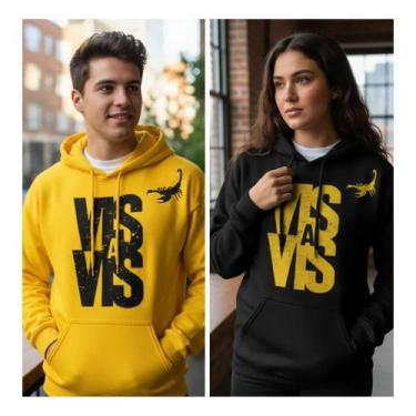 Imagem de Blusa De Frio Casaco Moletom Vis A Vis Serie Geek Neerd, Preto, P