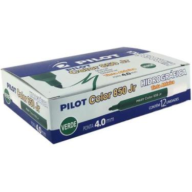 Imagem de Caneta Hidrografica Color 850L Junior Verde CX.C/12 - Pilot