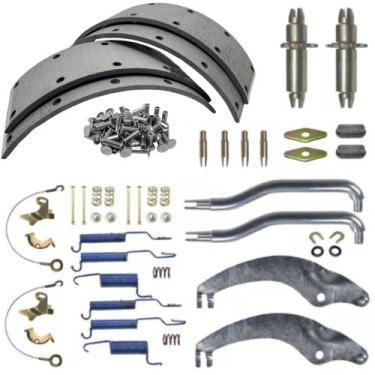 Imagem de Kit reparo da sapata patim com lona fibra tambor freio traseiro f4000 