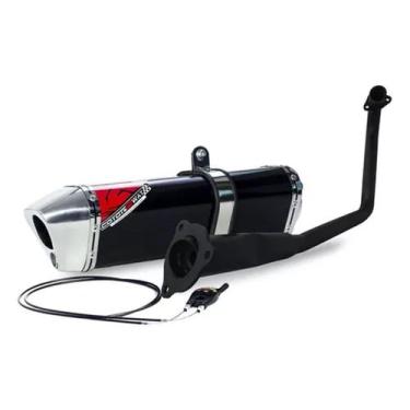 Imagem de Escape / Ponteira Coyote Modelo TRS 2 Way + Mais em Alumínio - Fluo 12