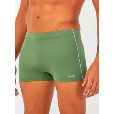 Imagem de Sunga Boxer Acquario 685.401 Masculina Lisa FPS 50 Microfibra T. P/XGG