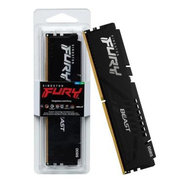 Imagem de Memoria kingston fury beast black 32gb ddr5 5200mhz kf552c40bb-32