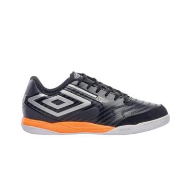 Imagem de Chuteira Unissex Futsal Umbro 1294071 Pro 5 Bump Club, Preto, Prata, L