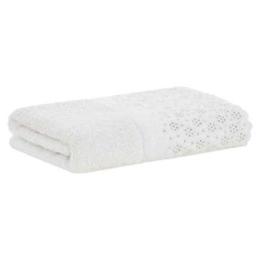 Imagem de Toalha de Lavabo com Aplicação Lovely 30x50 cm Branco Buddemeyer