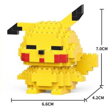 Imagem de Brinquedo Blocos de Montar Infantil Brinquedo Educativo Animais De Bri