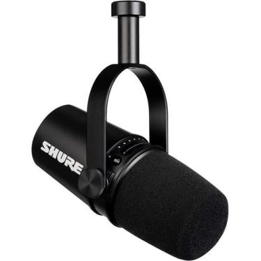 Imagem de Microfone Shure MV7 Dinâmico USB Cardioide Preto para Podcasts Profiss