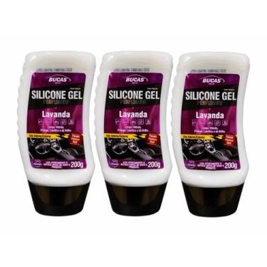 Imagem de Kit 3 Silicone Gel Painel Bucas Perfumado Lavanda 200G - RODABRILL