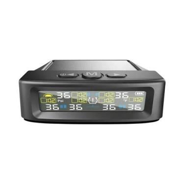 Imagem de Alarme De Pressão De Pneus Solar TPMS Com Display Colorido, 6 Sensores