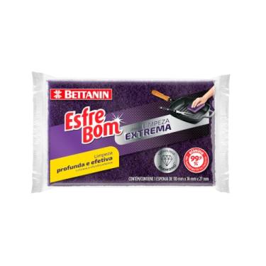 Imagem de EsfreBom - Esponja Unitária Diamond, Cor Verde, Bettanin