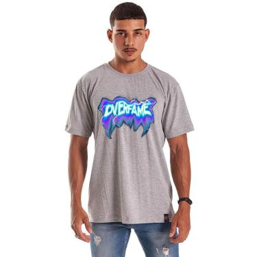 Imagem de Camiseta Grafics Oversized Cinza Mescla Spectrum Ray-Masculino