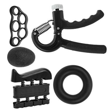 Imagem de Exercitador de dedos, kit de treinamento de aderência 5 peças/conjunto de material de silicone ergonômico para mãos grandes e pequenas para melhorar a força do pulso