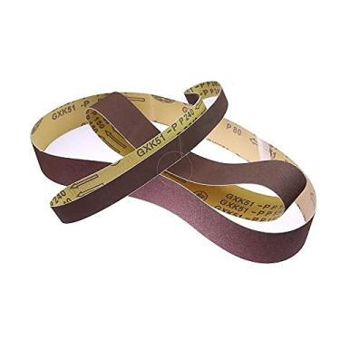 Imagem de 1 peça 915/762/760/686 * 25/40 / 50mm faixa de cinto de lixamento abrasivo para madeira macia de metal de moagem de metal YYDFPIIA (Grit : P120, Size : 760x40mm)