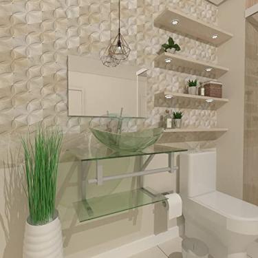 Imagem de GABINETE DE VIDRO 80CM AC CUBA OVAL INCOLOR