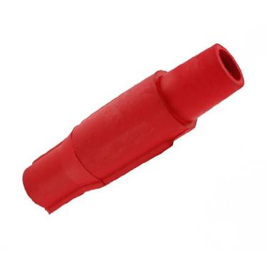 Imagem de Leviton 16V28-R Série 16, ponta cônica, fêmea, plugue, vulcanizado, crimpado, grau comercial, conector tipo cam, vermelho