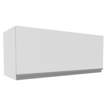 Imagem de Armário Aéreo Madesa Acordes 100% MDF 80 cm - 1 Porta Branco Brilho
