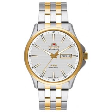 Imagem de Relógio Orient Automático 469TT043F S1SK Pulseira de Aço Prata e Dourado