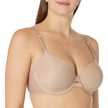 Imagem de Warner's Sutiã feminino plus size Simply Perfect Underarm-Smoothing Comfort Underwire levemente forrado Ta4356, Amêndoa torrada com baunilha, 36B