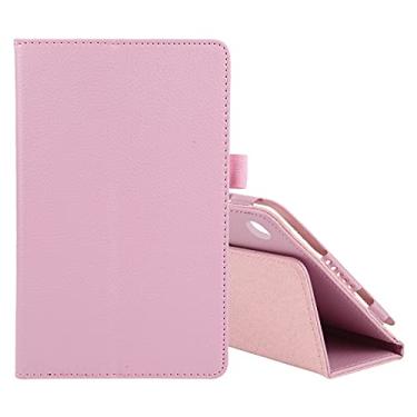 Imagem de Acessórios para tablets Para Lenovo Tab M7 Litchi Textura Solid Color Horizontal Flip Leather Case com suporte e caneta