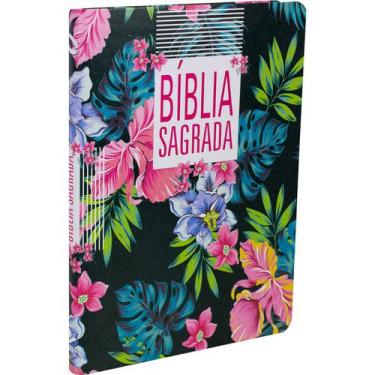 Imagem de Bíblia Naa - Lg - Flor Azul - Preta   7713909