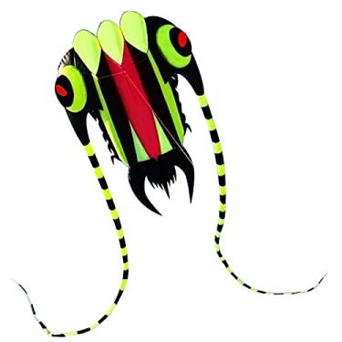 Imagem de papagaio de parafólio,Pipa 3D para crianças e adultos Enorme Parafoil io Sem Moldura Pipa Gigante Com Corda de 30m Para Jogos Ao Ar Livre Beach Park Viagem Em Família