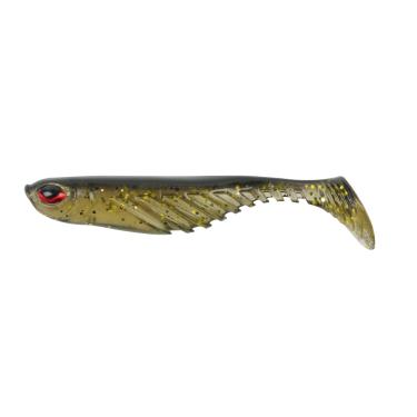 Imagem de Berkley Isca de pesca PowerBait Ripple Shad, traseira preta dourada holográfica, 5 cm | 5 cm, aroma e sabor irresistíveis, perfil realista, ação de natação exclusiva, ideal para robalo, walleye, lúcio