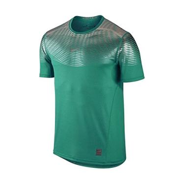 Imagem de Nike masculina Pro Hypercool Dri-FIT Max camiseta de treinamento de manga curta, 'Multicolor (Teal Charge / Teal Charge, Small