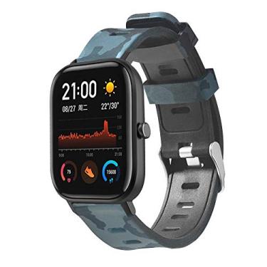 Imagem de Pulseira NSmart compatível com Huami Amazfit GTS (BIP 2 geração) (Camuflada Cinza)