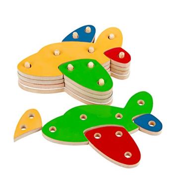 Imagem de Troque e Encaixe As Cores Avião Carlu Brinquedos