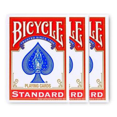 Imagem de Baralho Bicycle Standard Vermelho (3 Baralhos)