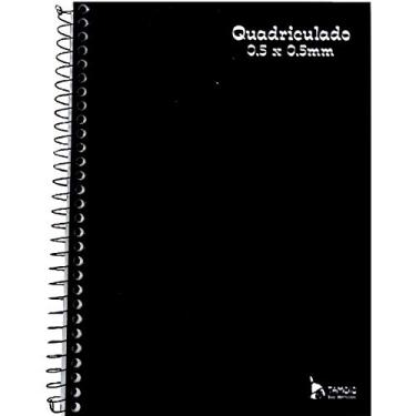 Imagem de Caderno Quadriculado Universitário x 4 Unidades, Tamoio 2504, Multicor, 5 x 5 mm