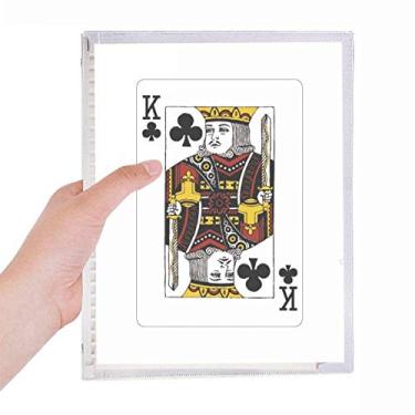 Imagem de Caderno com estampa de cartas de baralho Club K com folhas soltas e diário recarregável